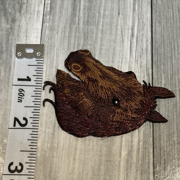Vintage Embroidered Horse Head Patch iron on - Picture 3 of 6
